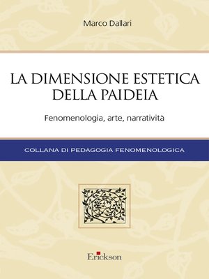 cover image of La dimensione estetica della paideia